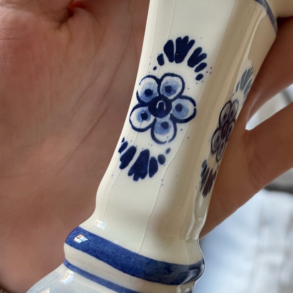 Delft Blue Hand-Made in Holland Candelstick Holders - Picture 11 of 14